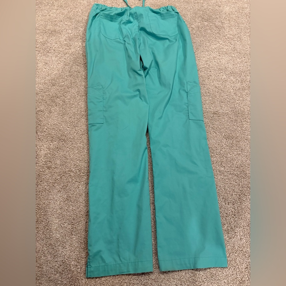 Teal Women's Pants Uniform Scrub Bottom Pants - Picture 5 of 11